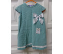Vestido verde agua talla 2-3 años. Segunda mano