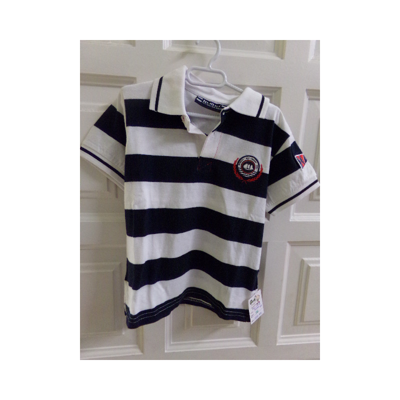 Polo de rayas Houbiot. Talla 6 años. Segunda mano
