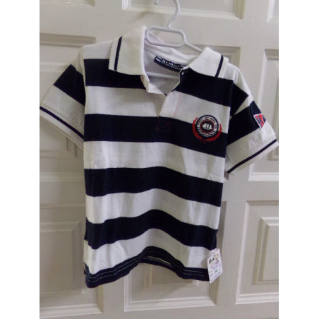 Polo de rayas Houbiot. Talla 6 años. Segunda mano
