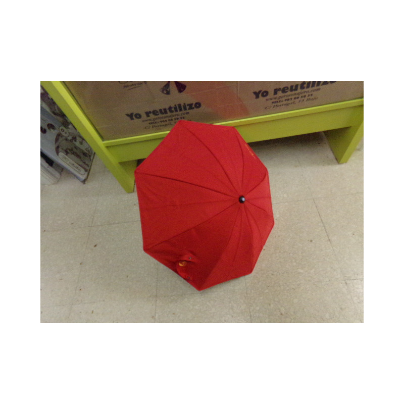 Sombrilla Jané roja. Segunda mano
