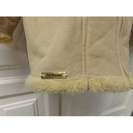 abrigo piel vuelta talla 3 años. Pili Carrera. Segunda mano