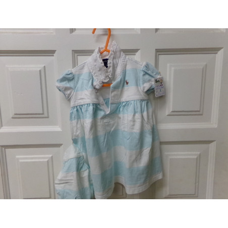 Vestido con bragola Ralph Lauren talla 9 meses. Segunda mano