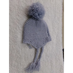 Gorrito gris bebe