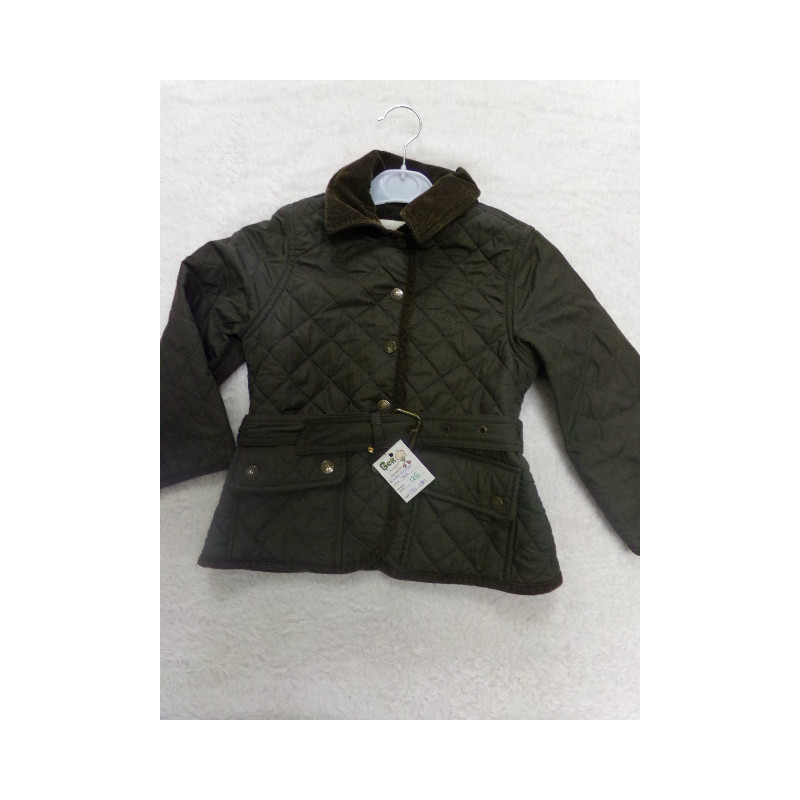 Parka verde Brotes talla 6 años. Segunda mano