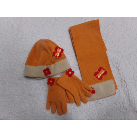 Conjunto gorro bufanda y manoplas 6 años