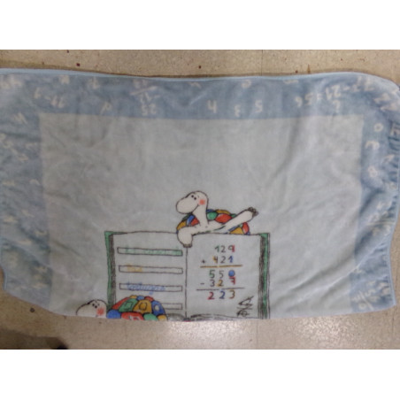 Manta de cuna azul. Segunda mano