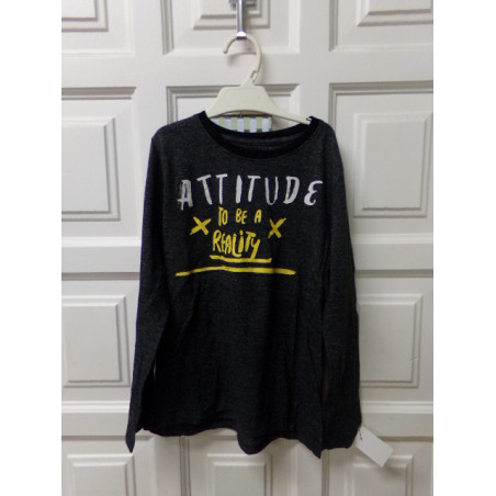 Camiseta gris talla 9 años. Segunda mano