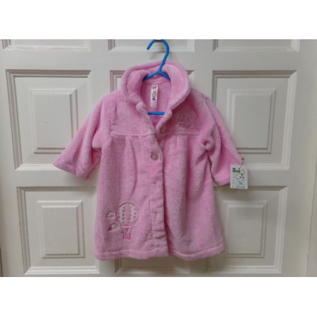 Bata de casa rosa talla 6 meses. Segunda mano