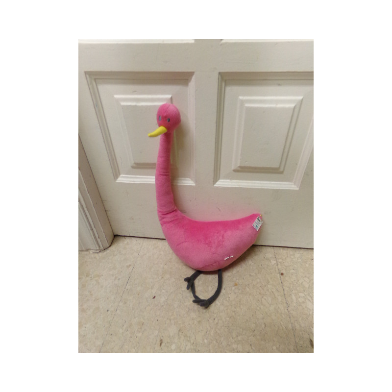 Cigüeña rosa peluche. Segunda mano