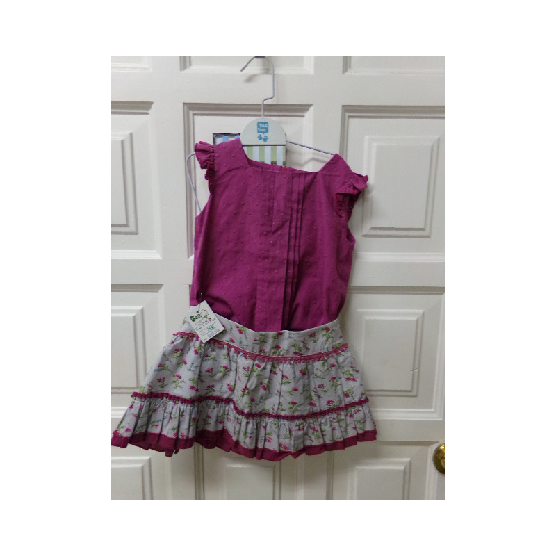 Conjunto falda y blusa La Ormiga talla 4 años. Segunda mano