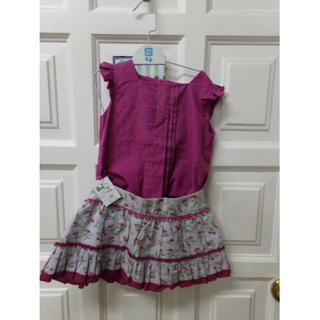 Conjunto falda y blusa La Ormiga talla 4 años. Segunda mano