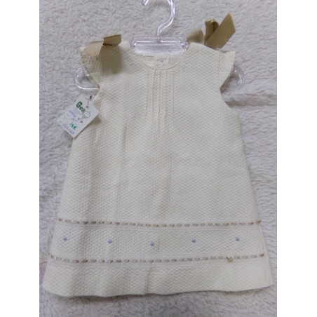 Vestido de piqué. Talla 12 meses. Segunda mano