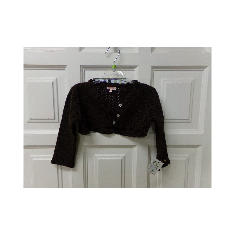 Chaqueta marrón chocolate talla 2 años. Gocco. Segunda mano