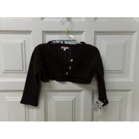 Chaqueta marrón chocolate talla 2 años. Gocco. Segunda mano