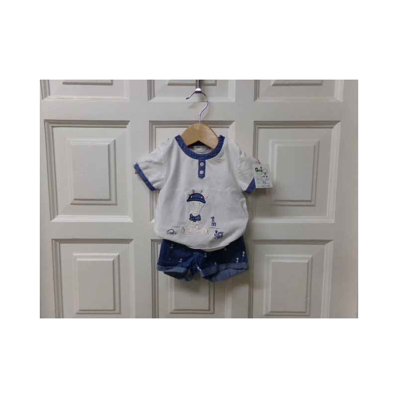 Conjunto vaquero Mayoral talla 4-6 meses. Segunda mano