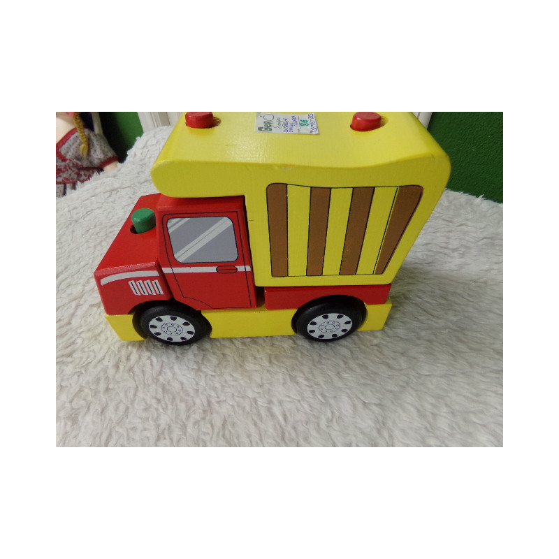 Construye camión de madera. Segunda mano