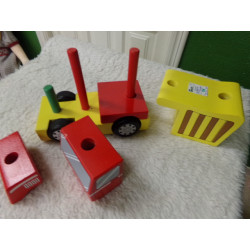 Construye camión de madera. Segunda mano