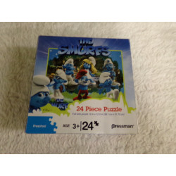 Puzzle de Pitufos. 24 piezas. Segunda mano