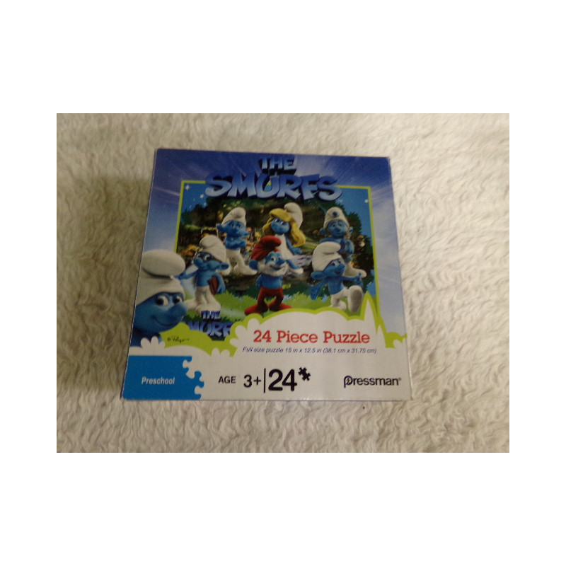 Puzzle de Pitufos. 24 piezas. Segunda mano