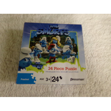 Puzzle de Pitufos. 24 piezas. Segunda mano