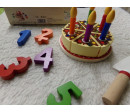 Tarta de cumple de madera. Play tive. Segunda mano