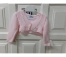 Chaqueta de punto rosa talla 6 meses. Segunda mano