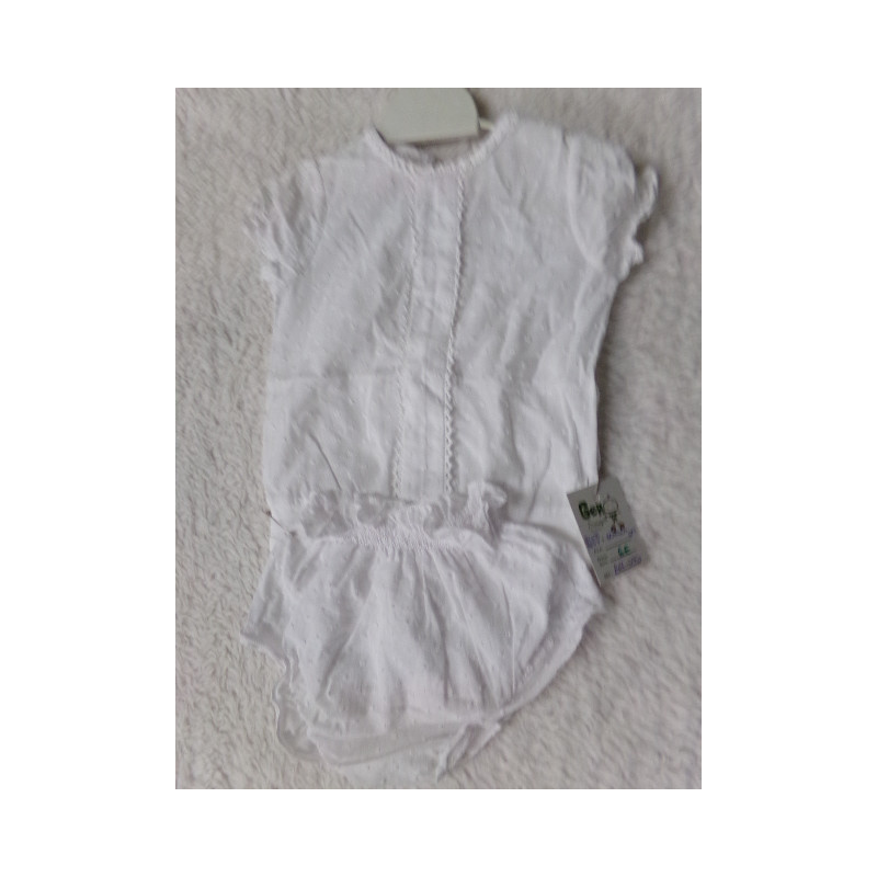 Blusa body con bragola talla 6 meses. Segunda mano