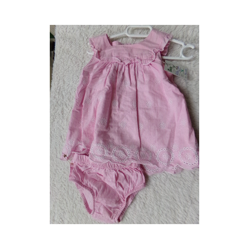 Vestido con bragola Losan talla 3-6 meses. Segunda mano