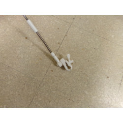 Sombrilla rosa de tela. Segunda mano