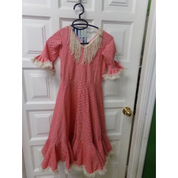 Disfraz de sevillana talla XS/S. Segunda mano