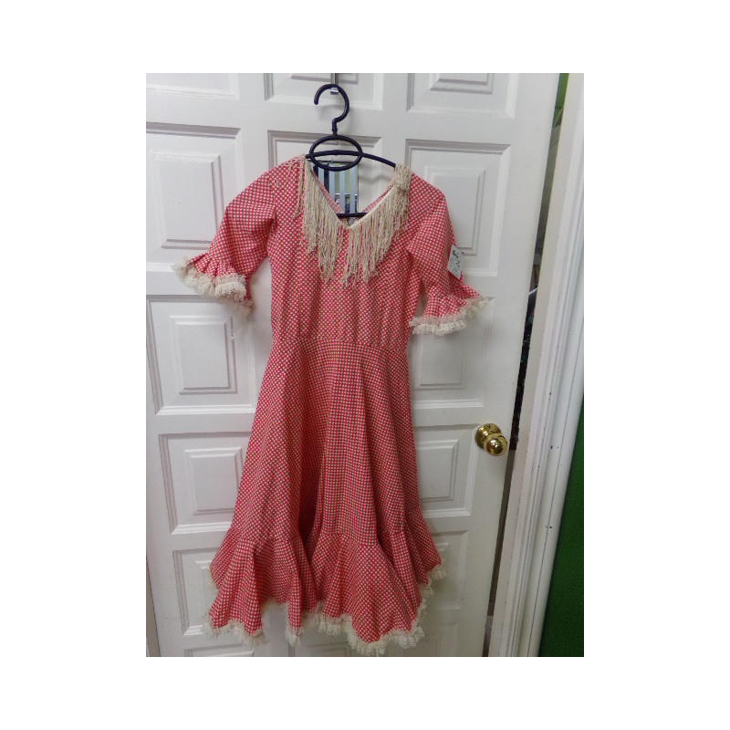 Disfraz de sevillana talla XS/S. Segunda mano