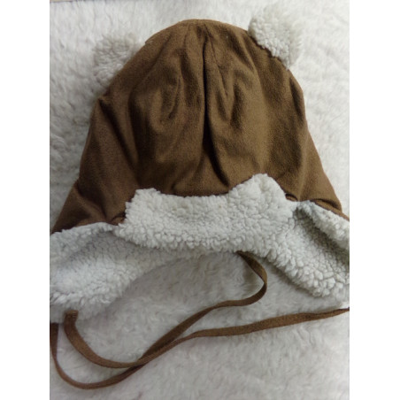 Gorro marrón talla 2-4 años. Segunda mano
