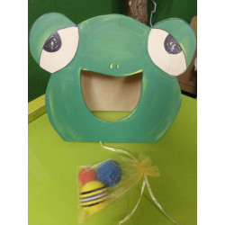 Juego de la rana en madera. Segunda mano