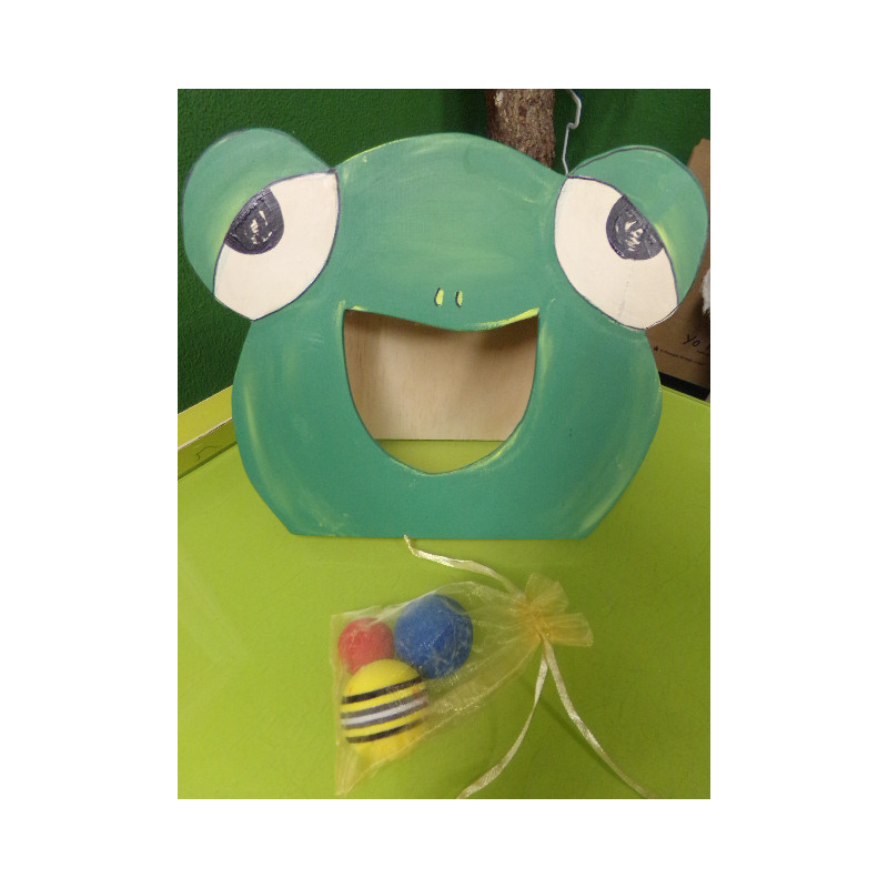 Juego de la rana en madera. Segunda mano