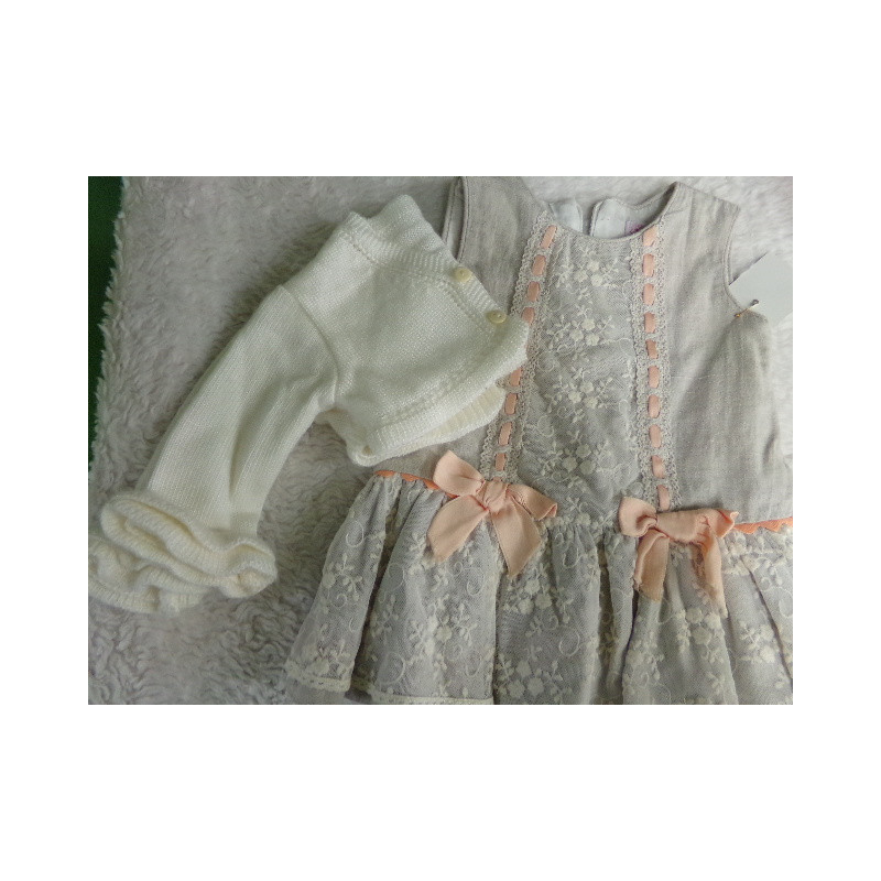 Vestido Kiriki con chaqueta talla 12 meses. Segunda mano