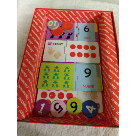 Aprendo los numeros. en inglés y castellano. Clementoni. Segunda mano