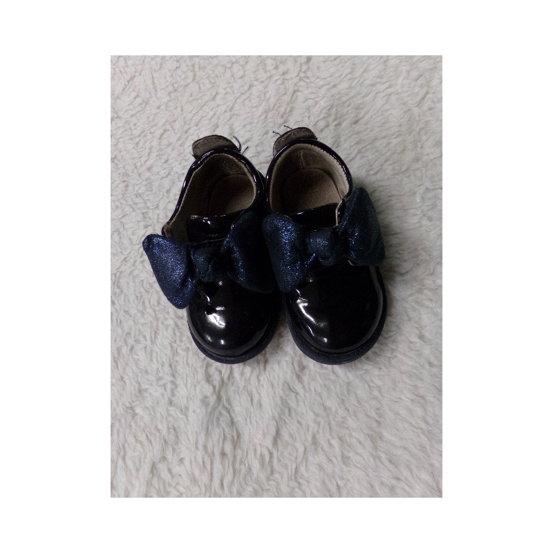 Zapato azul con lazo N 20. Segunda mano