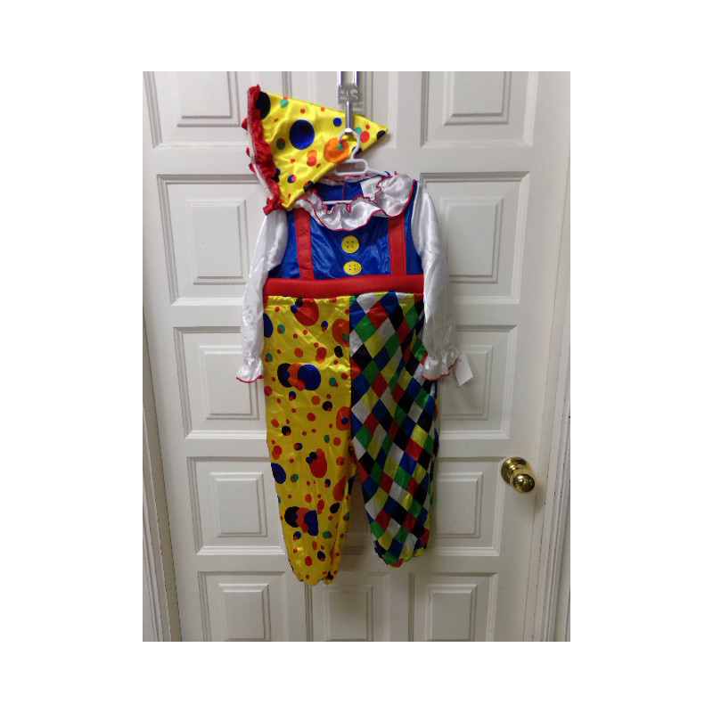 Disfraz de payaso talla 3 años. Segunda mano