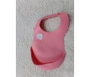 Babero de silicona rosa Suavinex