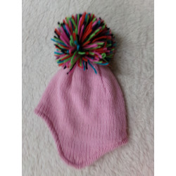Gorro polar rosa talla 4 años. Segunda mano
