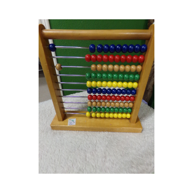 Ábaco de madera. Segunda mano
