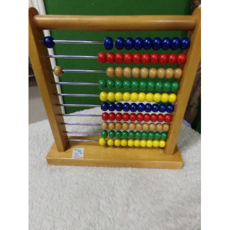Ábaco de madera. Segunda mano