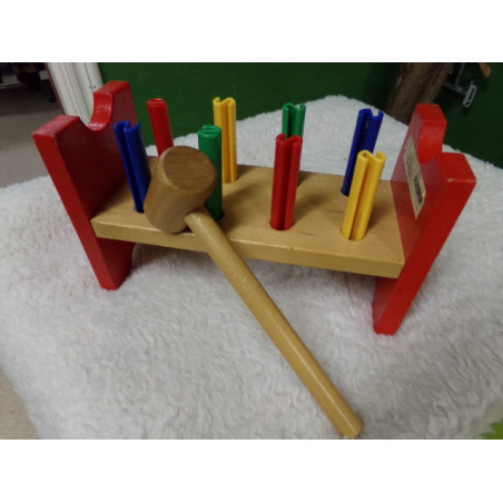 Juego de martillo de madera. Segunda mano