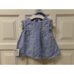Vestido con bragola . Talla 3-6 meses. Sergunda mano
