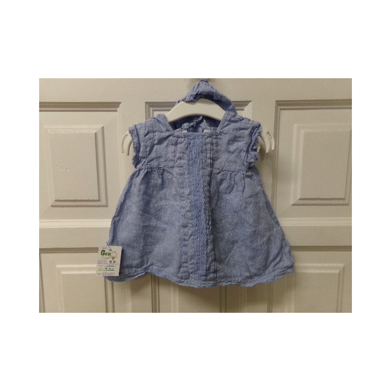 Vestido con bragola . Talla 3-6 meses. Sergunda mano
