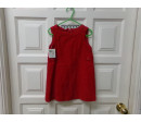 Vestido pana rojo talla 2-3 años. Segunda mano