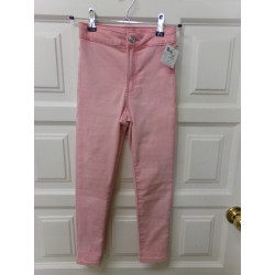 Vaquero elastico rosa talla 7-8 años. Segunda mano