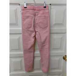 Vaquero elastico rosa talla 7-8 años. Segunda mano
