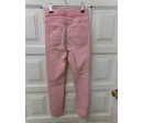 Vaquero elastico rosa talla 7-8 años. Segunda mano