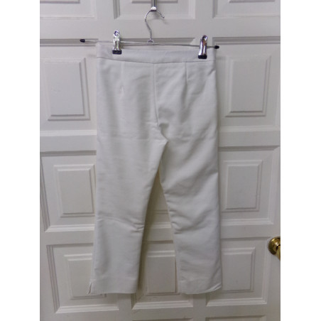 Pantalon de vestir talla 7-8 años blanco. Segunda mano